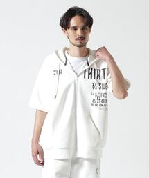 SY32 by SWEET YEARS /エスワイサーティトゥ バイ スィートイヤーズ/ACTIVE S/S ZIP HOODIE