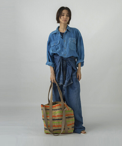 SUBLIME（サブライム）の「SUBLIME/サブライム NOMAD CANVAS TOTE BAG ノマドキャンバス トートバッグ（トートバッグ・メンズ・オリーブ/ナチュラル/ベージュ/マスタード・ONE SIZE）」の11枚目の写真