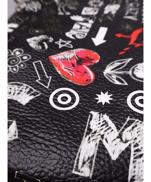 Import & Select(インポートアンドセレクト)の「【ALBERTO BONI】 LEATHER PRINT サコッシュ(ショルダーバッグ・メンズ・ブラック・フリー)」の4枚目の写真