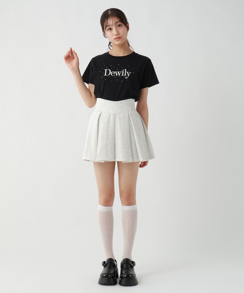 repipi armario(レピピ アルマリオ)の「DewilyキラキラTシャツ(Tシャツ/カットソー・キッズ・ホワイト×グリーン/ブラック/サックスブルー/ホワイト×ピンク/ブルー・SMALL/MEDIUM/LARGE)」の6枚目の写真