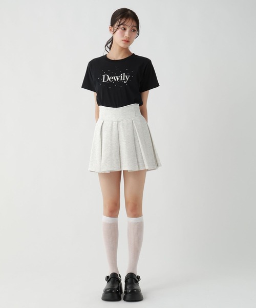 repipi armario(レピピ アルマリオ)の「DewilyキラキラTシャツ(Tシャツ/カットソー・キッズ・ホワイト×グリーン/ブラック/サックスブルー/ホワイト×ピンク/ブルー・SMALL/MEDIUM/LARGE)」の7枚目の写真