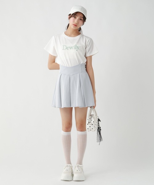 repipi armario(レピピ アルマリオ)の「DewilyキラキラTシャツ(Tシャツ/カットソー・キッズ・ホワイト×グリーン/ブラック/サックスブルー/ホワイト×ピンク/ブルー・SMALL/MEDIUM/LARGE)」の12枚目の写真