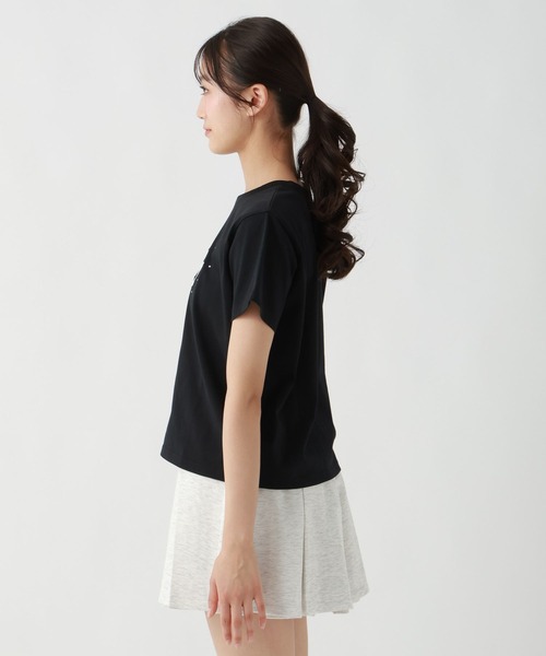 repipi armario(レピピ アルマリオ)の「DewilyキラキラTシャツ(Tシャツ/カットソー・キッズ・ホワイト×グリーン/ブラック/サックスブルー/ホワイト×ピンク/ブルー・SMALL/MEDIUM/LARGE)」の17枚目の写真