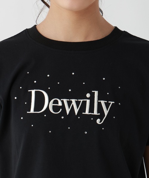 repipi armario(レピピ アルマリオ)の「DewilyキラキラTシャツ(Tシャツ/カットソー・キッズ・ホワイト×グリーン/ブラック/サックスブルー/ホワイト×ピンク/ブルー・SMALL/MEDIUM/LARGE)」の19枚目の写真
