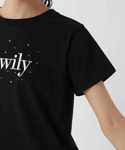 repipi armario(レピピ アルマリオ)の「DewilyキラキラTシャツ(Tシャツ/カットソー・キッズ・ホワイト×グリーン/ブラック/サックスブルー/ホワイト×ピンク/ブルー・SMALL/MEDIUM/LARGE)」の20枚目の写真
