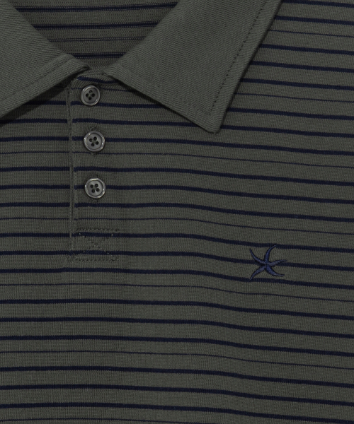 THECOLDESTMOMENT(ザコールデストモーメント)の「TCM stripe pk T (charcoal)(ポロシャツ・レディース・その他・LARGE/SMALL/MEDIUM)」の5枚目の写真