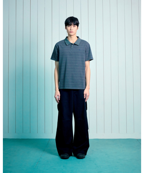 THECOLDESTMOMENT(ザコールデストモーメント)の「TCM stripe pk T (charcoal)(ポロシャツ・レディース・その他・LARGE/SMALL/MEDIUM)」の6枚目の写真