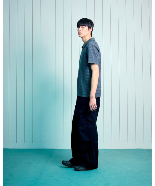 THECOLDESTMOMENT(ザコールデストモーメント)の「TCM stripe pk T (charcoal)(ポロシャツ・レディース・その他・LARGE/SMALL/MEDIUM)」の10枚目の写真