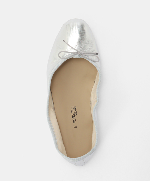 IENA（イエナ）の「PORSELLI/ポルセリ SOLID BALLET バレエシューズ（バレエシューズ・レディース・シルバー・36/38/37）」の6枚目の写真