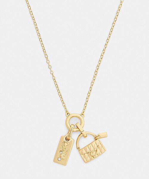 ハンドバッグ チャーム ペンダント ネックレス（ネックレス）｜COACH