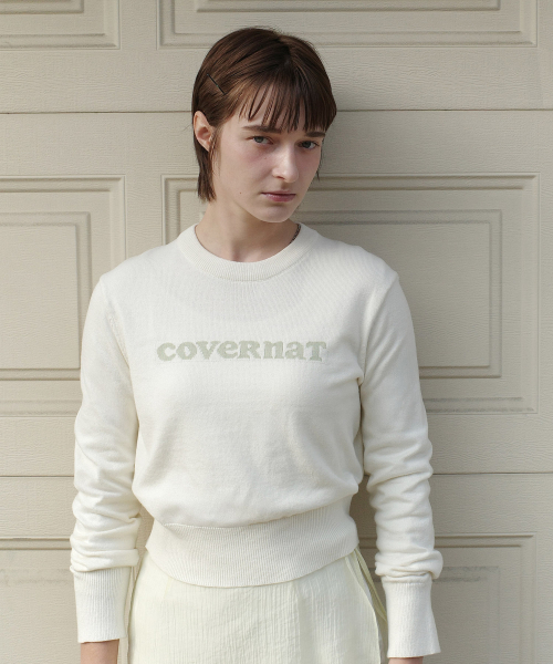 COVERNAT WOMAN(カバーナットウーマン)の「ウーマン クーパー ロゴ ラウンドネック ニット アイボリー(ニット/セーター・レディース・その他・WS/WM)」の5枚目の写真