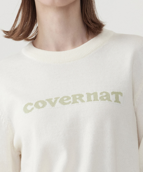 COVERNAT WOMAN(カバーナットウーマン)の「ウーマン クーパー ロゴ ラウンドネック ニット アイボリー(ニット/セーター・レディース・その他・WS/WM)」の9枚目の写真