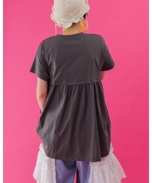 unica(ユニカ)の「WHAT DO YOU MEAN? Tシャツ laides(Tシャツ/カットソー・レディース・ブラック/オフホワイト・F)」の7枚目の写真