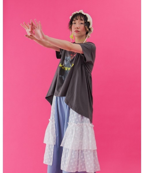 unica(ユニカ)の「WHAT DO YOU MEAN? Tシャツ laides(Tシャツ/カットソー・レディース・ブラック/オフホワイト・F)」の9枚目の写真