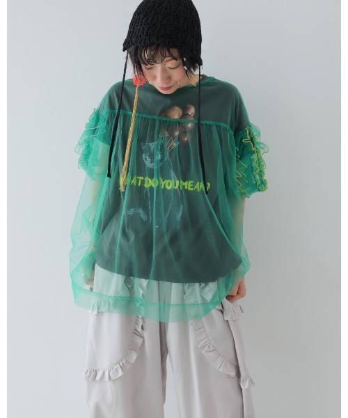 unica(ユニカ)の「WHAT DO YOU MEAN? Tシャツ laides(Tシャツ/カットソー・レディース・ブラック/オフホワイト・F)」の21枚目の写真