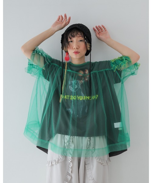 unica(ユニカ)の「WHAT DO YOU MEAN? Tシャツ laides(Tシャツ/カットソー・レディース・ブラック/オフホワイト・F)」の22枚目の写真