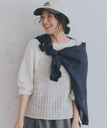 studio CLIP | 3ゲージ配色テープヤーンベスト(ベスト)