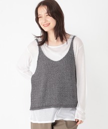 studio CLIP | 3ゲージ配色テープヤーンベスト(ベスト)