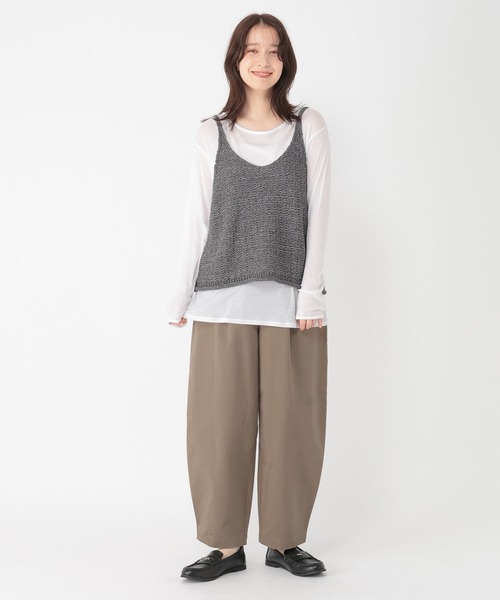 studio CLIP（スタディオクリップ）の「3ゲージ配色テープヤーンベスト（ベスト・レディース・オフホワイト/ライトブルー/チャコール・FREE）」の18枚目の写真
