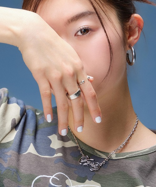 X-girl(エックスガール)の「2-PIECE SET RING(リング・レディース・シルバー/ゴールド・ONE SIZE)」の4枚目の写真