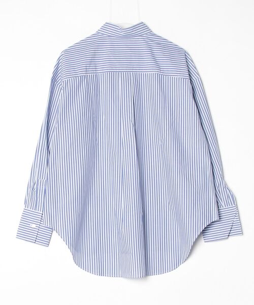THE FLATS(ザフラッツ)の「ST:THE FLATS BIG SHIRT STRIPE BIG SHIRT / ストライプ ビッグシャツ(シャツ/ブラウス・レディース・ライトブルー・FREE)」の6枚目の写真