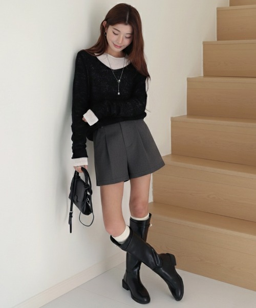 by LEGNA(バイレグナ)の「テーラードショートパンツ(その他パンツ・レディース・ブラック/グレー・SMALL/X-LARGE/MEDIUM/LARGE)」の17枚目の写真