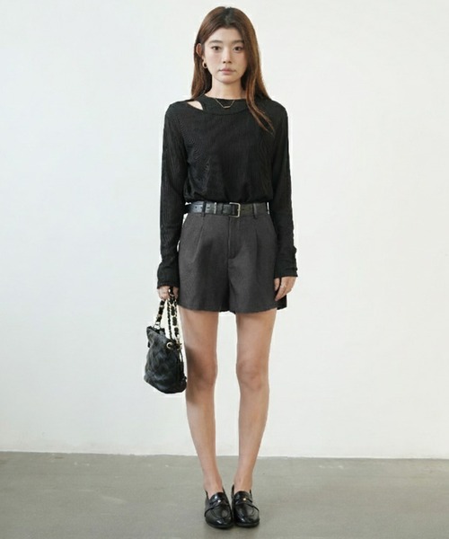 by LEGNA(バイレグナ)の「テーラードショートパンツ(その他パンツ・レディース・ブラック/グレー・SMALL/X-LARGE/MEDIUM/LARGE)」の3枚目の写真