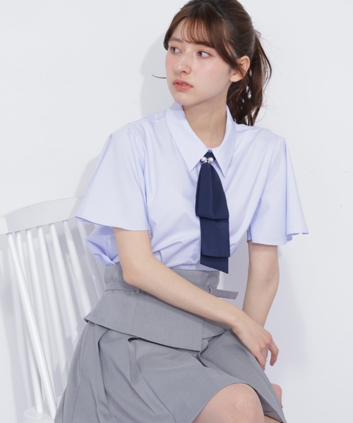 JILL by JILL STUART（ジルバイジルスチュアート）の「配色ボウタイブラウス（シャツ/ブラウス・レディース・ホワイト/ブルー/ホワイト系その他・FREE）」の13枚目の写真