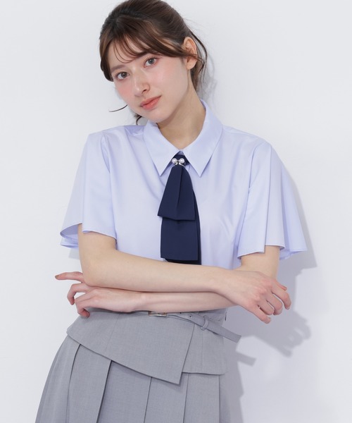 JILL by JILL STUART（ジルバイジルスチュアート）の「配色ボウタイブラウス（シャツ/ブラウス・レディース・ホワイト/ブルー/ホワイト系その他・FREE）」の16枚目の写真