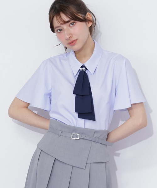 JILL by JILL STUART（ジルバイジルスチュアート）の「配色ボウタイブラウス（シャツ/ブラウス・レディース・ホワイト/ブルー/ホワイト系その他・FREE）」の15枚目の写真