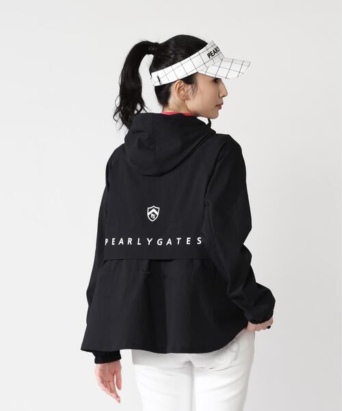 PEARLY GATES(パーリーゲイツ)の「【PEARLY GATES】サンベールUV遮熱サッカーフーディブルゾン(ブルゾン・レディース・ネイビー・SMALL)」の4枚目の写真