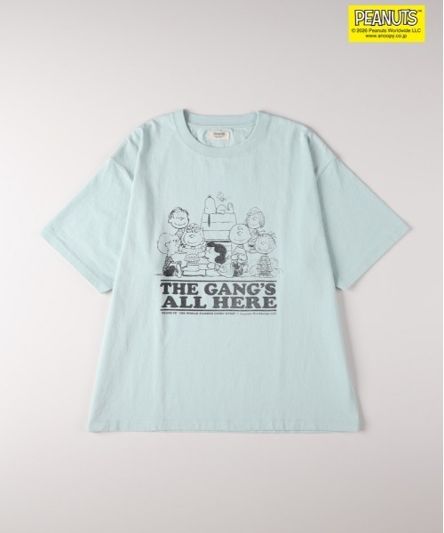 Right-on（ライトオン）の「PEANUTS(ピーナッツ)【ＰＥＡＮＵＴＳ】グラフィックプリントＴシャツ（Tシャツ/カットソー・メンズ・ホワイト/サックスブルー/ブラック・S/M/L/XL）」の16枚目の写真