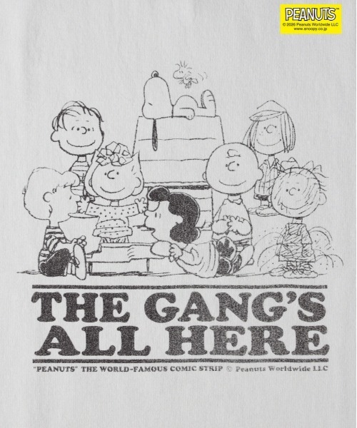Right-on（ライトオン）の「PEANUTS(ピーナッツ)【ＰＥＡＮＵＴＳ】グラフィックプリントＴシャツ（Tシャツ/カットソー・メンズ・ホワイト/サックスブルー/ブラック・S/M/L/XL）」の18枚目の写真