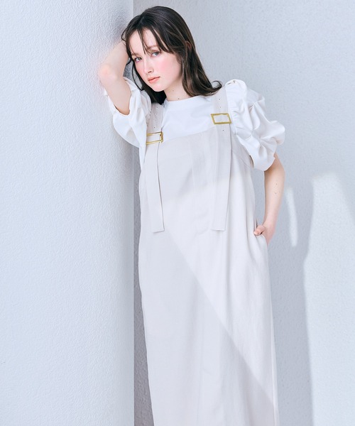 Audie a Muses(オーディアミューズ)の「前ファスナージャンパードレス(ワンピース・レディース・ベージュ/ブラック・38/42)」の7枚目の写真