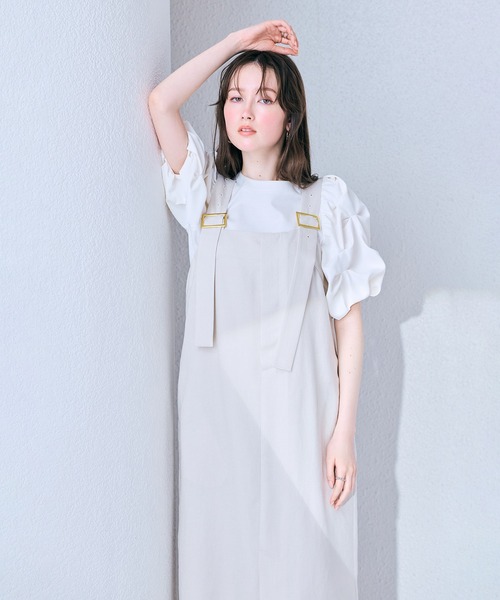 Audie a Muses(オーディアミューズ)の「前ファスナージャンパードレス(ワンピース・レディース・ベージュ/ブラック・38/42)」の9枚目の写真