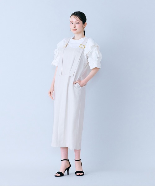 Audie a Muses(オーディアミューズ)の「前ファスナージャンパードレス(ワンピース・レディース・ベージュ/ブラック・38/42)」の11枚目の写真