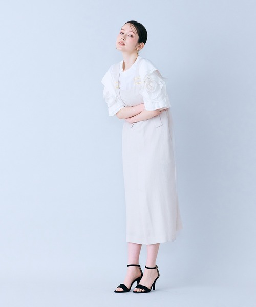 Audie a Muses(オーディアミューズ)の「前ファスナージャンパードレス(ワンピース・レディース・ベージュ/ブラック・38/42)」の13枚目の写真