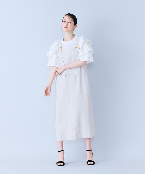 Audie a Muses(オーディアミューズ)の「前ファスナージャンパードレス(ワンピース・レディース・ベージュ/ブラック・38/42)」の17枚目の写真