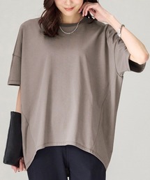 【接触冷感 汗ジミ防止】360°サマ見えコクーンTシャツ
