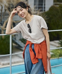 <接触冷感/UV> AIRDRY HIGHCOOL ロールアップTシャツ