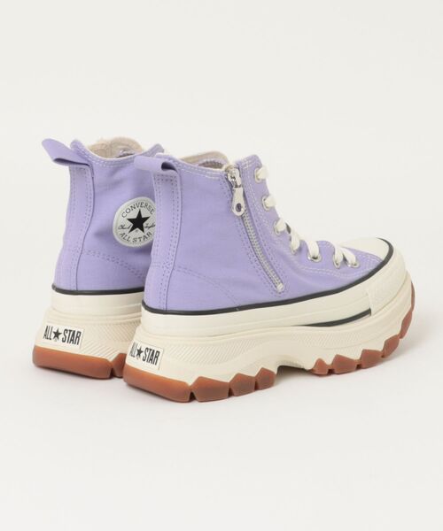 CONVERSE(コンバース)の「converse コンバース ALL STAR TREKWAVE Z HI レディーススニーカー ハイカット 厚底(オールスタートレックウエーブZHI) 31317370 ライトパープル(スニーカー・レディース・パープル・25.0cm/24.5cm/24.0cm/23.5cm/23.0cm/22.5cm)」の2枚目の写真