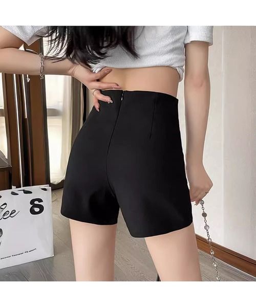 Bling Leads(ブリングリーズ)の「【Bls】 【ZL】【Bling Leads】ハイウエスト ホットパンツ(その他パンツ・レディース・ホワイト/ブラック・FREE)」の5枚目の写真