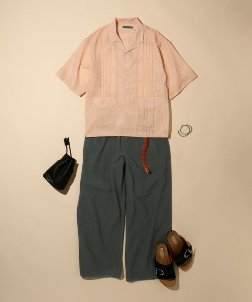 niko and...(ニコアンド)の「【ANDSEWN (アンドソーン)】先染めウォッシュドパンツ(その他パンツ・メンズ・カーキ/チャコール・LARGE/MEDIUM)」の3枚目の写真