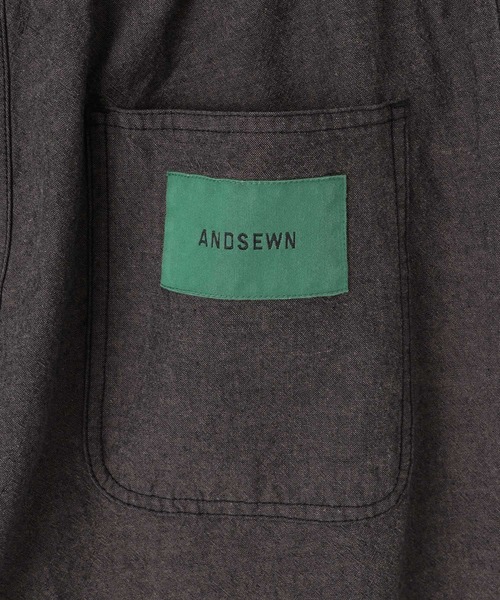 niko and...(ニコアンド)の「【ANDSEWN (アンドソーン)】先染めウォッシュドパンツ(その他パンツ・メンズ・カーキ/チャコール・LARGE/MEDIUM)」の12枚目の写真