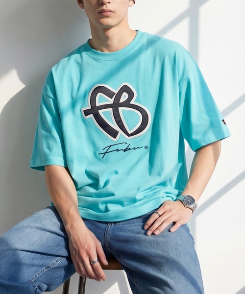 FUBU( フブ)の「【FUBU/フブ】FB T-SHIRTS/FB Tシャツ(Tシャツ/カットソー・メンズ・ブラック/ミント/ホワイト・XL/M/L)」の3枚目の写真