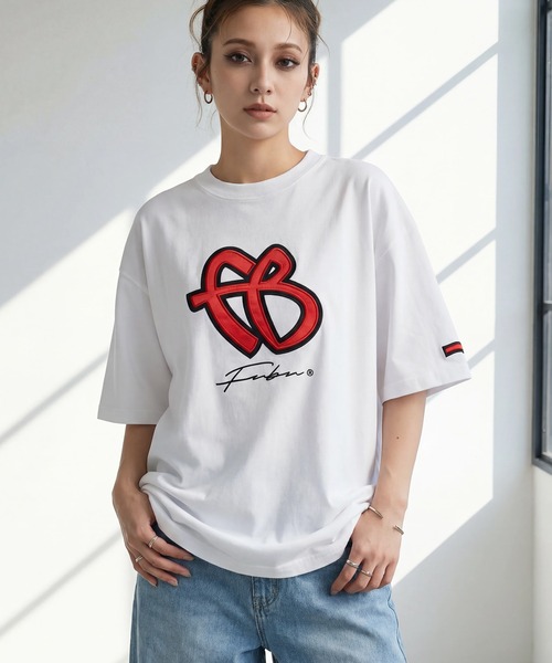 FUBU( フブ)の「【FUBU/フブ】FB T-SHIRTS/FB Tシャツ(Tシャツ/カットソー・メンズ・ブラック/ミント/ホワイト・XL/M/L)」の4枚目の写真