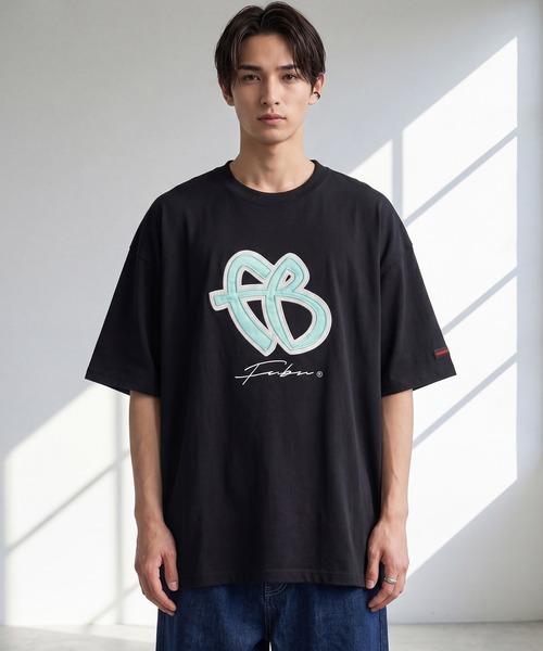 FUBU( フブ)の「【FUBU/フブ】FB T-SHIRTS/FB Tシャツ(Tシャツ/カットソー・メンズ・ブラック/ミント/ホワイト・XL/M/L)」の7枚目の写真