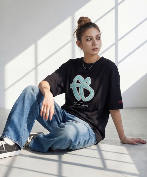 FUBU( フブ)の「【FUBU/フブ】FB T-SHIRTS/FB Tシャツ(Tシャツ/カットソー・メンズ・ブラック/ミント/ホワイト・XL/M/L)」の9枚目の写真