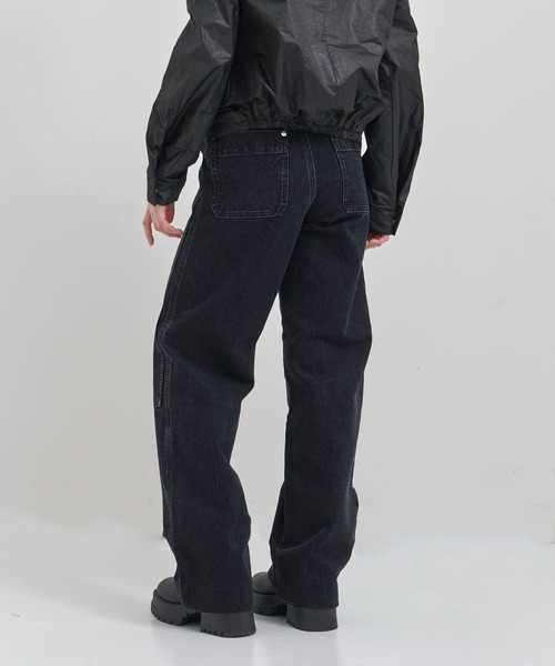 TANAKA(タナカ)の「NEW CLASSIC WORK JEANS(デニムパンツ・レディース・ブラック・26/25/27)」の2枚目の写真