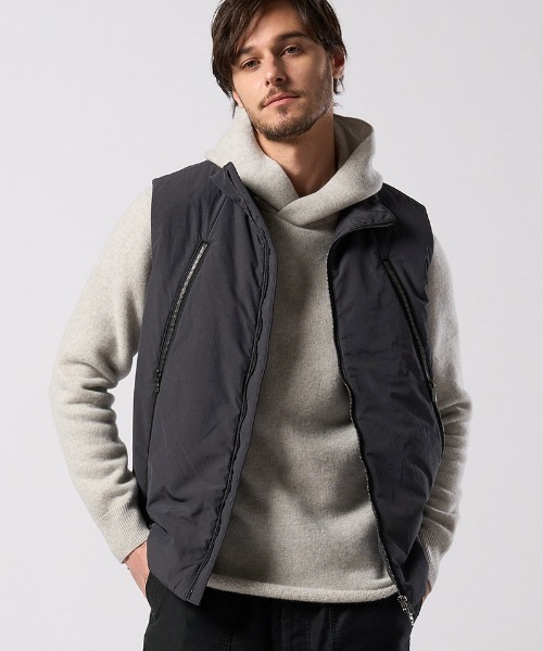 wjk(ダヴルジェイケイ)の「mcg3810- solid zip vest ジップベスト(2602 ny59j)(ベスト・メンズ・グレー/スミクロ・S/M/L/XL)」の2枚目の写真